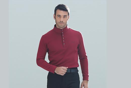 男款长袖polo衫13WPS303 商品图0