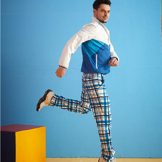 男式印花格子长裤（15WPS119） 商品图2