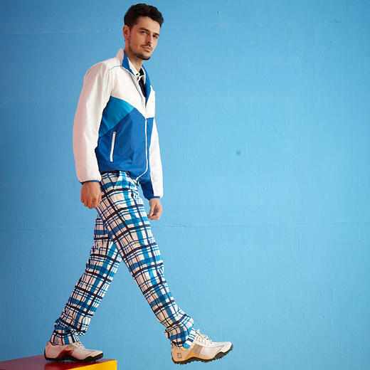 男式印花格子长裤（15WPS119） 商品图0