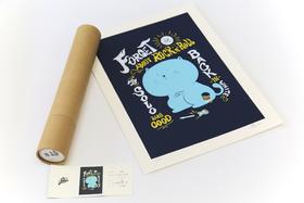 【大橘子版画】 现在不流行摇滚了，只流行摇滚风格