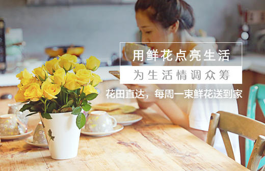 为生活情调众筹  花田直达，每周一束鲜花送到家 商品图0
