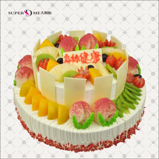 福寿双全12英寸+8英寸蛋糕 生日蛋糕 祝寿蛋糕 商品图0