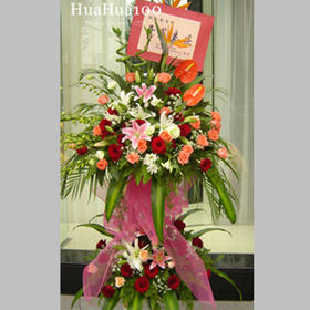 开业花篮丨双层008