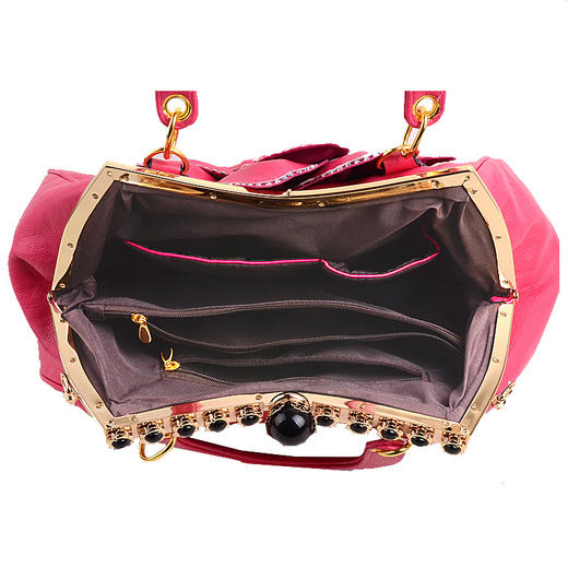 翘朵品牌 水钻玫瑰花朵包 包包 2015新款潮 女包 韩版时尚手提包 商品图2