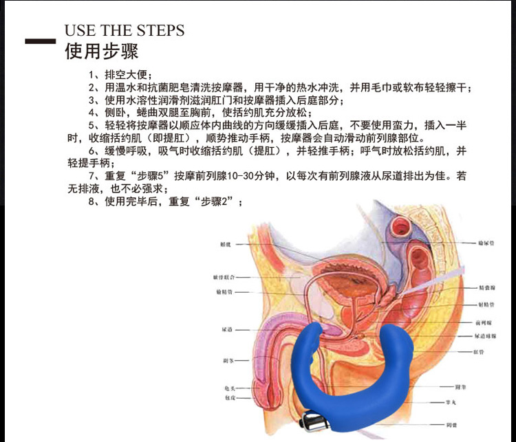 sifrs前列腺按摩器入门黑男性g点后庭按摩仪震动成人情趣肛门塞