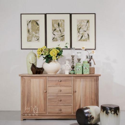 四屉二门柜 实木储物柜 商品图1