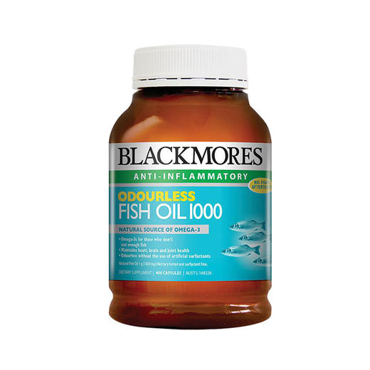  Blackmores澳佳宝 无腥鱼油 400粒 商品图0