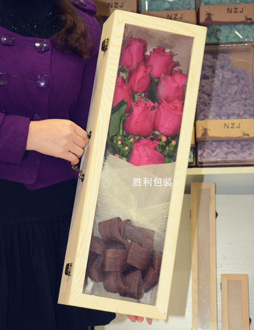 复古长方木盒（60*20*12CM,实木） 商品图1