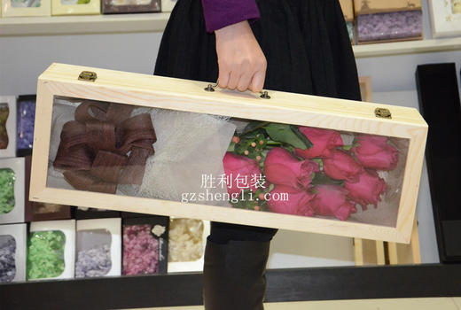 复古长方木盒（60*20*12CM,实木） 商品图2