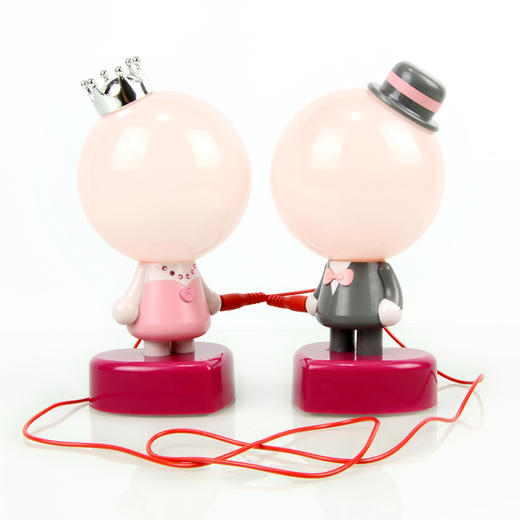 【为思礼 一度创意】千里姻缘一线牵 情侣灯 小夜灯床头LED台灯 结婚礼物 创意圣诞生日情人节七夕礼物 商品图1