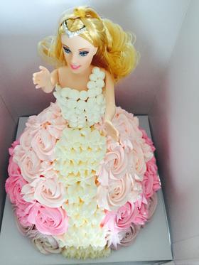 6-10寸 立体娃娃 芭比娃娃 戚风蛋糕