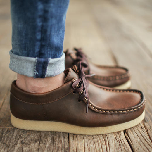 马登男鞋冬季潮鞋男士休闲皮鞋男英伦袋鼠鞋板鞋真皮鞋子男休闲鞋1507053 商品图0