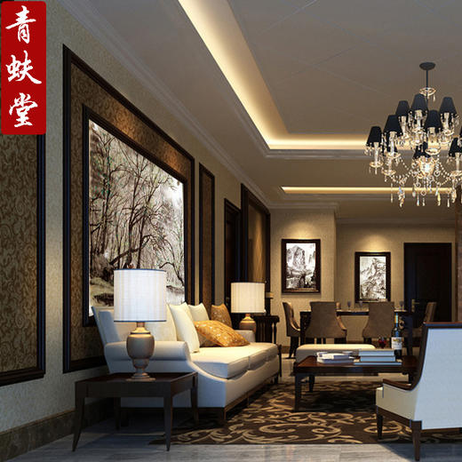 青蚨堂书画定制风水开运山水国画真迹艺术品招财开运字画姻缘和合 商品图1