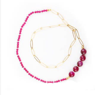 不对称宝石项链 商品图1