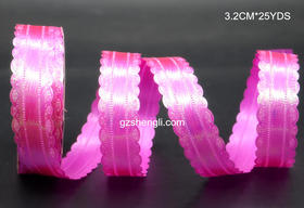 3.2cm花边彩虹膜带