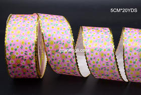 5CM金花边印花带,运费到付
