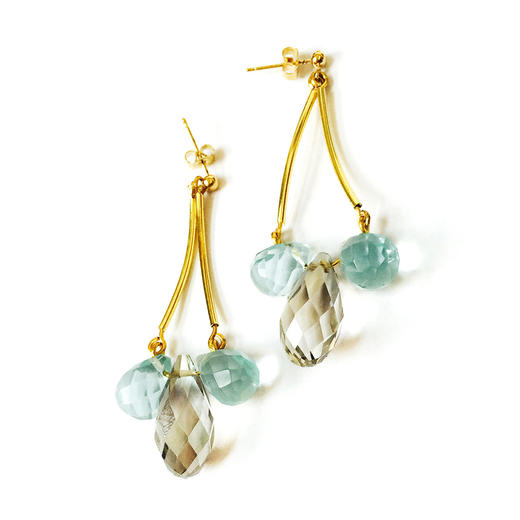 Camille大水滴水晶耳坠 商品图0