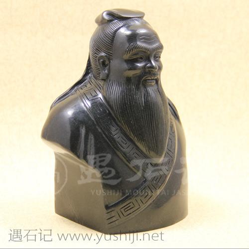遇石记泰山玉孔子像 先圣孔子半身像 商品图0