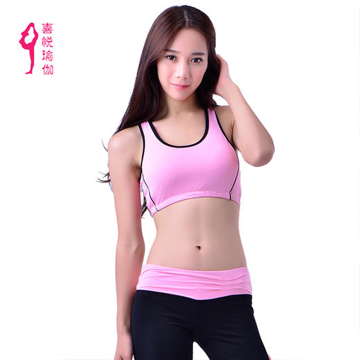 xiyueyoga-依琦莲旗下品牌 春夏新款时尚性感健身背心女运动健身跑步背心瑜伽服抹胸X06001 商品图2