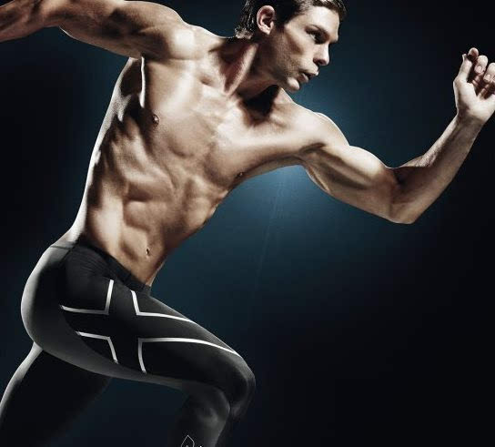 原单crivit sports 男士速干紧身裤运动户外健身