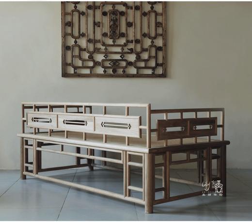 中式实木罗汉床+炕桌（套2） 商品图1