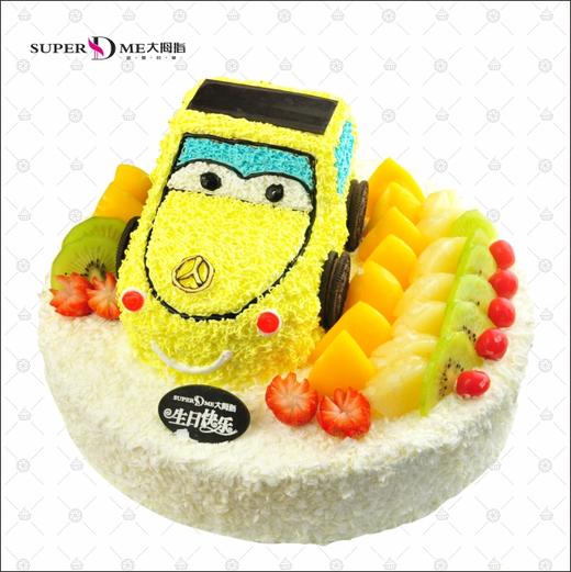 狂野赛道 儿童蛋糕卡通个性宝宝蛋糕 商品图0