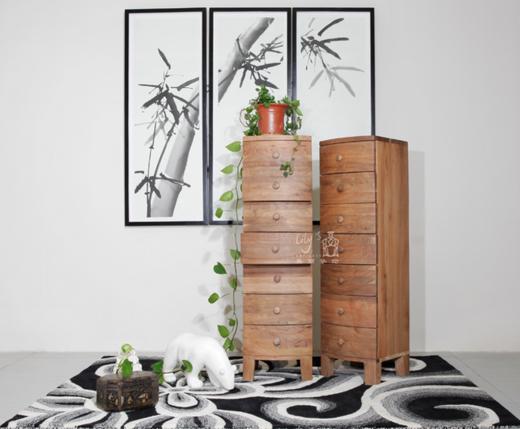 核桃木异形七屉柜 商品图2