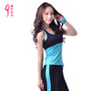 xiyueyoga-依琦莲旗下品牌 春夏新款运动跑步健身背心韩版时尚拼接瑜伽服上衣女紧身显瘦单件上衣X06011 商品缩略图4