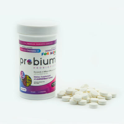 （永久下架）Probium 6B儿童野草莓味益生菌咀嚼片60片 商品图0