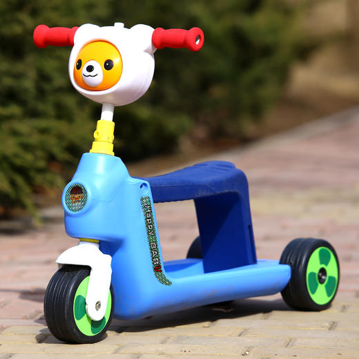 儿童滑板车带音乐可调节二合一学步车 商品图4