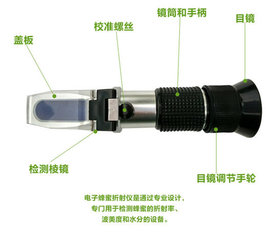 【正品保证】四川汪氏蜂具手持蜂蜜折射仪浓度波美度计浓度仪 商品图3
