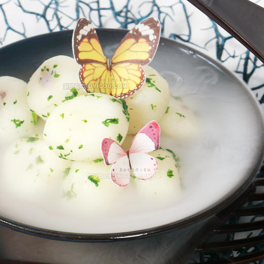 糯米蝴蝶 创意盘式可以吃的糯米蝴蝶每盒336只大小全包括【大盒装】 商品图2