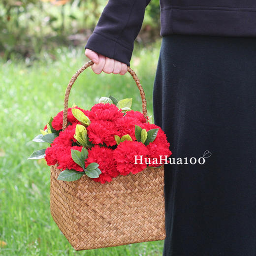 赤子之心丨红色康乃馨花篮（提前1-2天预定） 商品图2