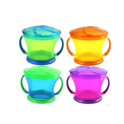 美国原装Munchkin麦肯奇 双把手零食杯防泼洒 宝宝婴幼儿童零食碗 2只装 商品图3