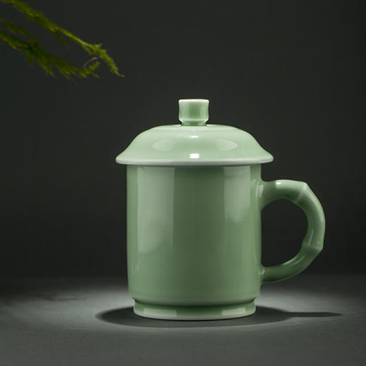 豆青竹节办公杯 商品图0