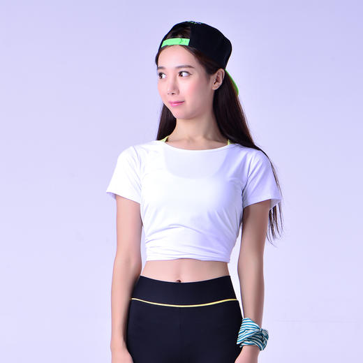 xiyueyoga-依琦莲旗下品牌 性感短袖单件外搭X06051（只有外搭） 商品图0