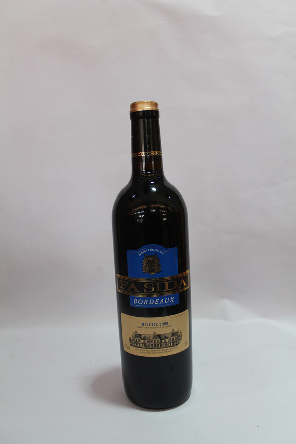 FASIDA 波尔多干红葡萄酒 ROUGE 2008 2瓶木