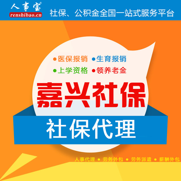 人事宝嘉兴社保代理医保挂靠养老保险代缴生育