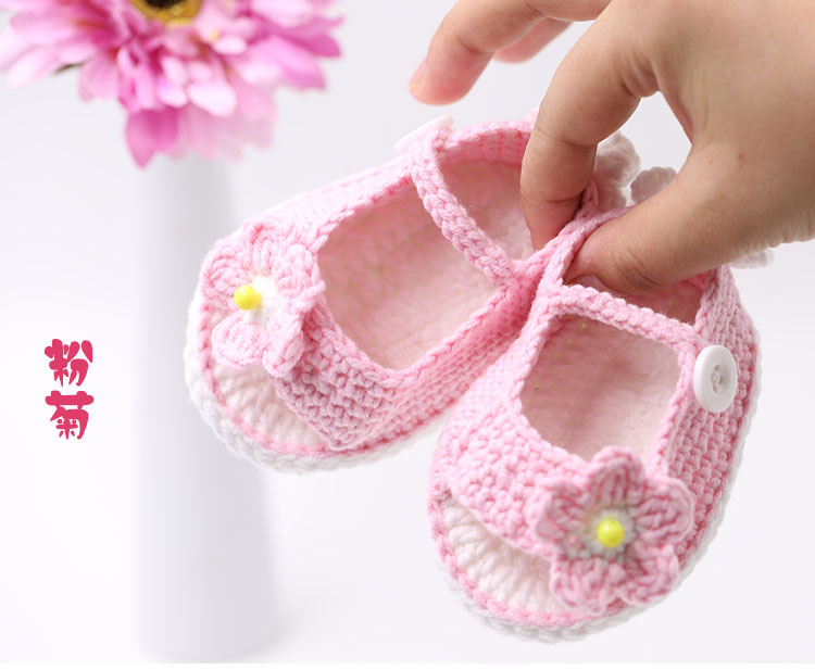 小辛娜娜宝宝婴儿毛线鞋拉带凉鞋手工编织钩针材料包视频教程