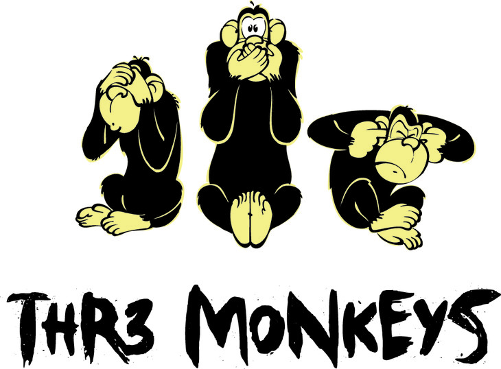 三只猴子简笔画图片