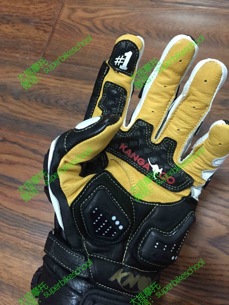 【现货】knox 外骨骼 旋钮松紧 袋鼠皮手套 短款