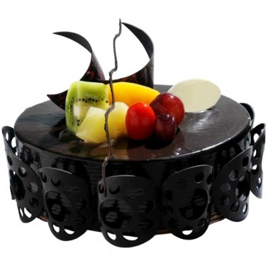 【黑马王子】圆形水果巧克力蛋糕