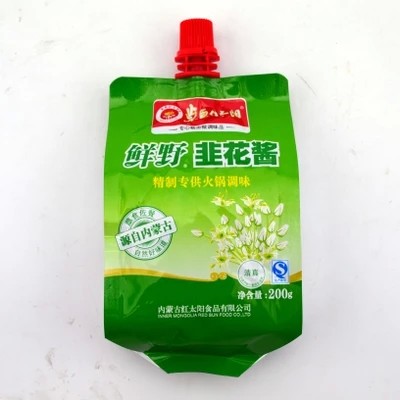 草原红太阳鲜野韭花酱韭菜花酱火锅蘸料清真火锅食材