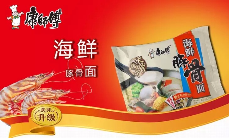 康师傅 海鲜豚骨面 107g