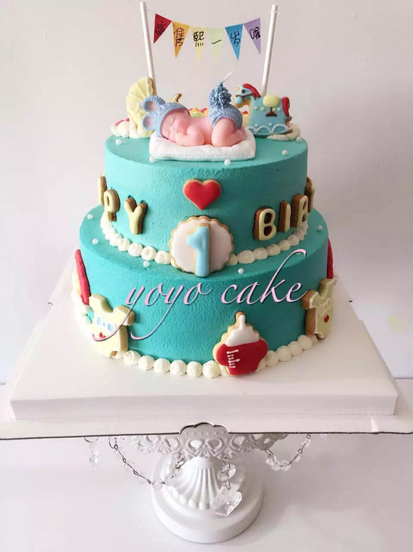 U店上新《周岁定制蛋糕》，颜色可自选