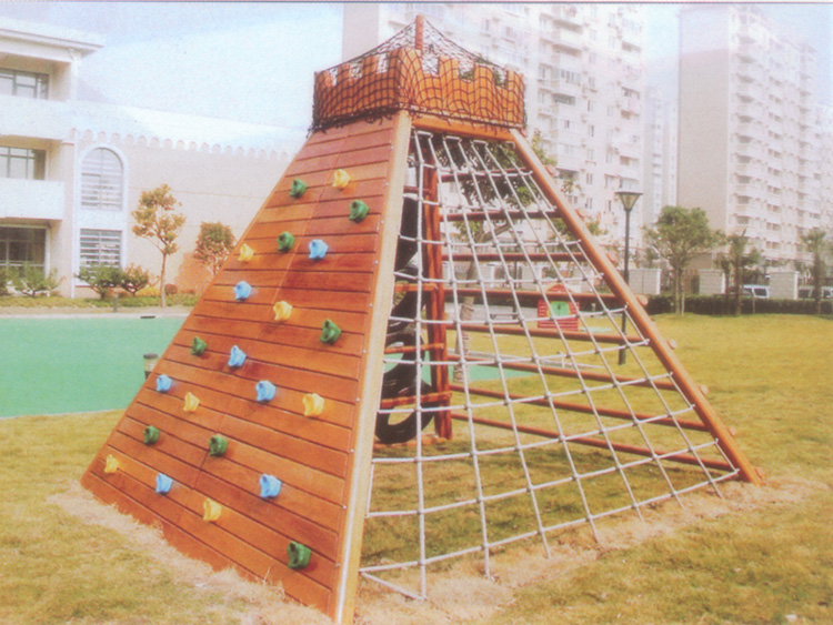 多功能攀爬架 厂家直销希伯特木制儿童玩具大型户外公园游乐设备