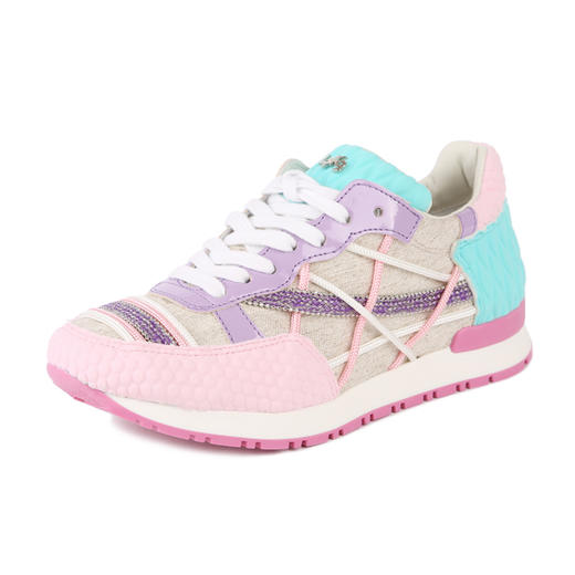 【l4k3】 g1alk001意大利进口都市休闲织物平底低帮运动鞋